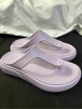 Stuart Weitzman Stuflex T-Strap Slide Sandal W Size 5